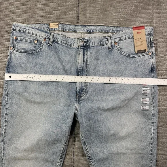 Levi's Mens Jeans 511 Slim Stretch Light Wash - Light Denim - Size 50 - 50X29 - Picture 8 of 9